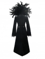 Black Gothic Vampire Dark Queen Coat for Women