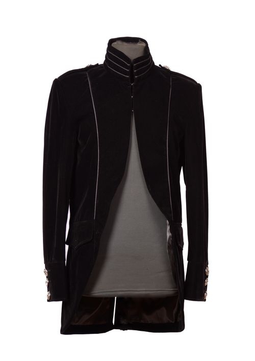 Black Long Sleeves Mens Gothic Coat