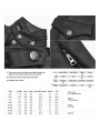 Black Gothic Military Style Long Thick Jacket for Men