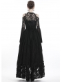 Black Gothic Retro Lace Off-the-Shoulder Cape for Women