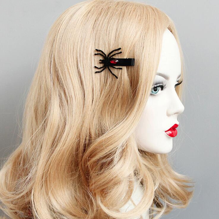 Black Gothic Spider Hairpin