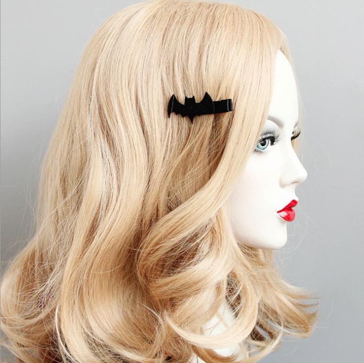 Black Gothic Bat Hairpin