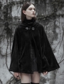 Fashion Street Gothic Dark Velvet Embroidered Cloak Jacket for Women