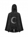 Fashion Street Gothic Dark Velvet Embroidered Cloak Jacket for Women