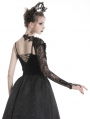 Black Gothic Flower Lace Sleeve for Women