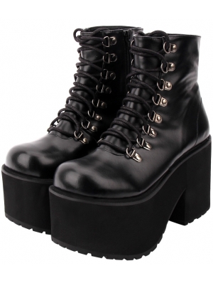Gothic Boots,Womens Goth Punk Shoes 