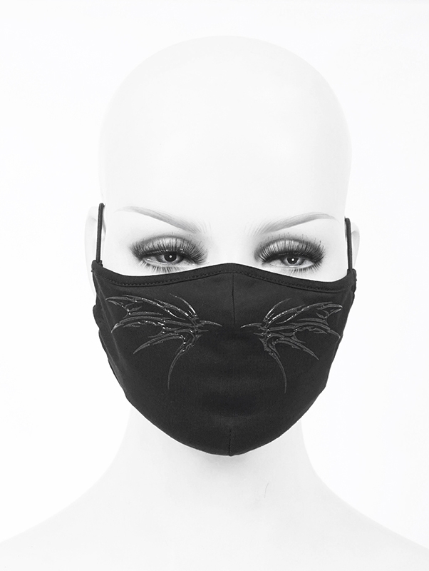 Black Gothic Punk Pattern Unisex Mask