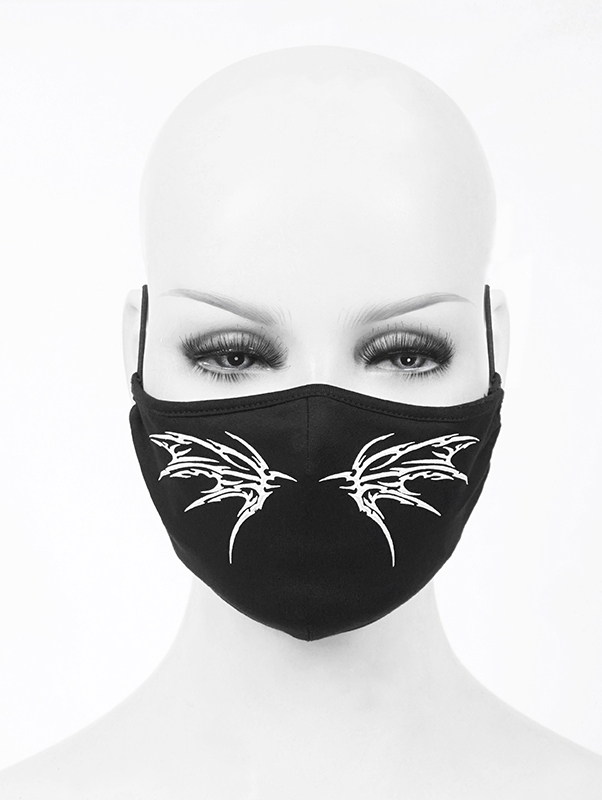 Black Gothic Punk Pattern Unisex Mask