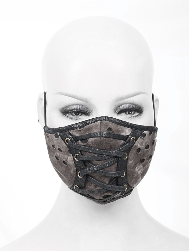 Brown Gothic Steampunk Unisex Mask