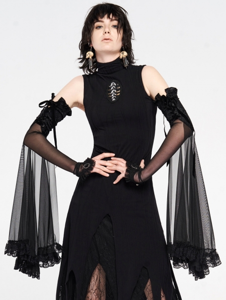 gothic long gloves