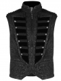 Black Gorgeous Retro Gothic Vest for Men