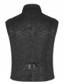 Black Gorgeous Retro Gothic Vest for Men