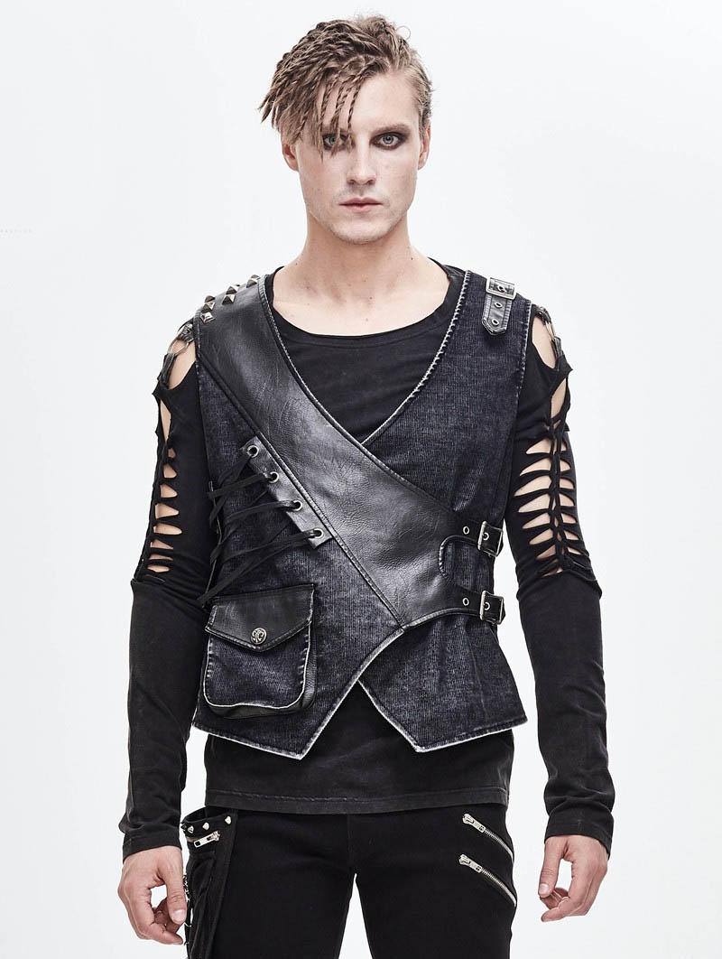 Vintage Gothic Vest for Men