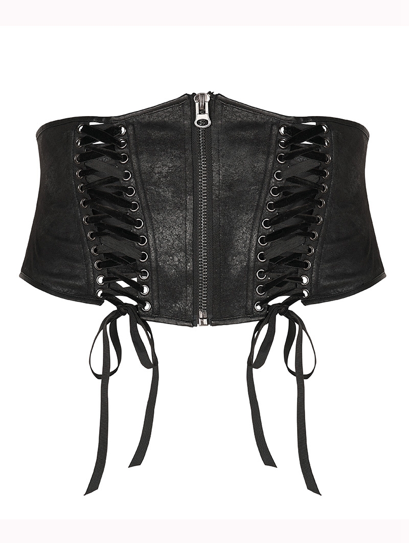 Black Gothic Handsome Plus Size Corset Waistband