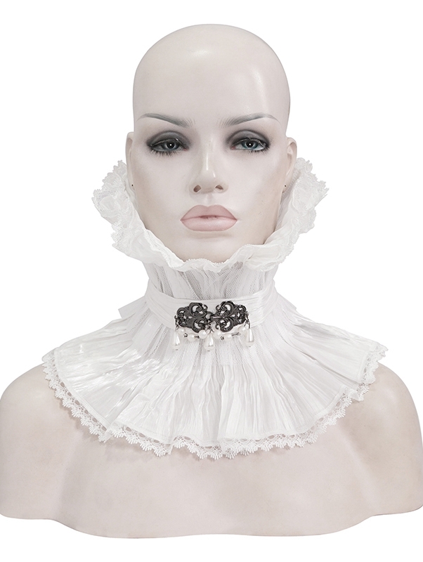 White Gothic Collar for Men