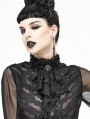 Black Vintage Gothic Lace Pendant Party Bowtie for Women