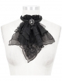 Black Vintage Gothic Lace Pendant Party Bowtie for Women