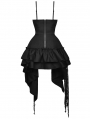 Black Gothic Irregular Frilly Short Party Dress