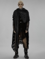 Black Gothic Post Apocalyptic Gauze Scarf for Men