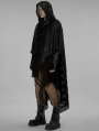 Black Gothic Post Apocalyptic Gauze Scarf for Men