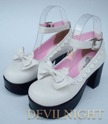 White/Pink/Black/Red Princess Style High Heel Sweet Lolita Shoes