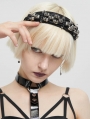 Black and Silver Skull Gothic Punk Fashion Headband for Women
